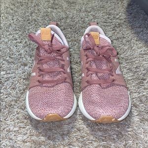 Pink new balance shoes